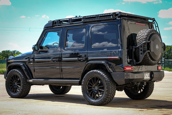 Load image into Gallery viewer, mercedes g wagon rear steel bumper 463a w463a g wagen g class g550 g63 amg blind spot assist parktronic