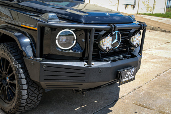 Load image into Gallery viewer, mercedes g wagon 463a front steel bumper winch w463a g class g550 g63 amg g wagen g class