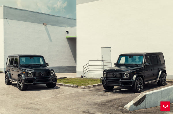 Load image into Gallery viewer, vossen hf-2 g wagon wheels 20 inch 22 inch rims black silver brushed g550 g63 amg