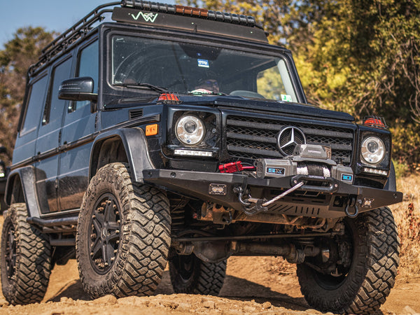 Load image into Gallery viewer, g wagon bumper mercedes tow pin front steel winch bumper g500 g550 g55amg g63 amg g wagen gwagenaccessories gelandewagen 463 w463 461 w461 460 w460