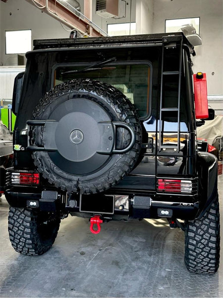 Load image into Gallery viewer, g wagon spare wheel holder carrier letech lennartz technik 4x4 squared mercedes 463