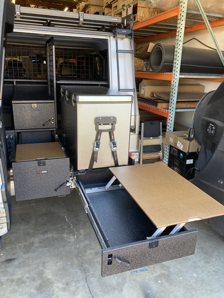 Load image into Gallery viewer, g wagon storage system trekboxx alpha mercedes g wagen drawer kit interor cargo