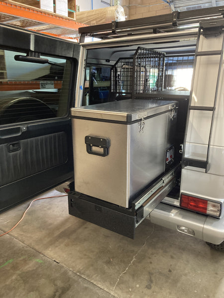 Load image into Gallery viewer, g wagon storage system trekboxx alpha mercedes g wagen drawer kit interor cargo