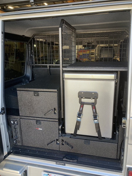 Load image into Gallery viewer, g wagon storage system trekboxx alpha mercedes g wagen drawer kit interor cargo
