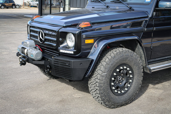 Load image into Gallery viewer, g wagon front steel bumper winch mercedes tow pin bumper g550 g63 amg 4x4 squared g wagen gelandewagen 463 w463