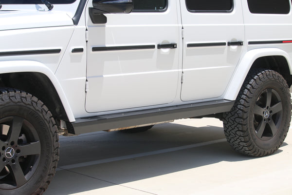 Load image into Gallery viewer, g wagon side steps rock sliders side protection high clearance 465 463a w463a w465 off road mercedes g550 g63 g400d g450d