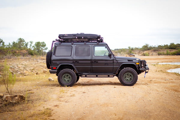 Load image into Gallery viewer, mercedes g wagon rock sliders side steps skid steps sill protection g500 g550 g55 g63 AMG Jack Wagon Overlanding