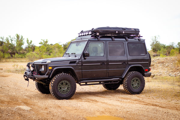 Load image into Gallery viewer, g wagon roof rack mercedes benz g wagen gelandewagen gobi racks stealth roof rack g500 g55 g550 g63 amg