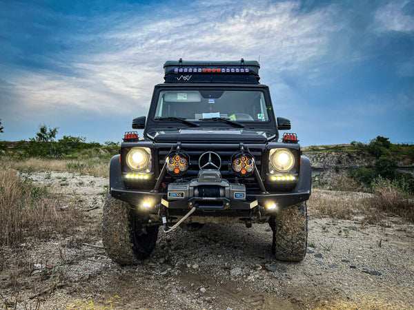 Load image into Gallery viewer, g wagon bumper bull bar brush guard g wagen gelandewagen g500 g550 g55 g63 amg