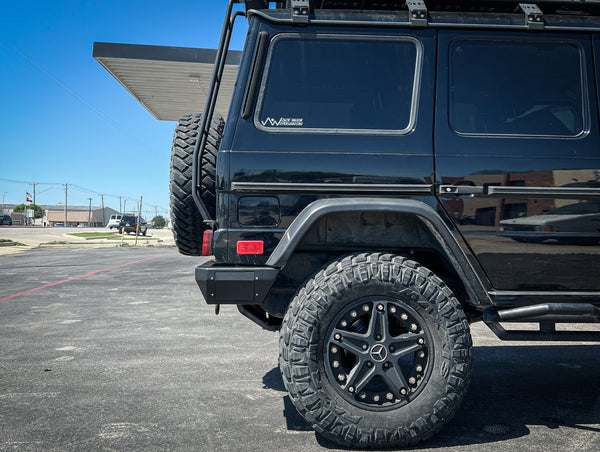 Load image into Gallery viewer, g wagon rear steel bumper g500 g550 g55 g63 amg mercedes g-wagen gelandewagen replacement metal upgrade 463 w463