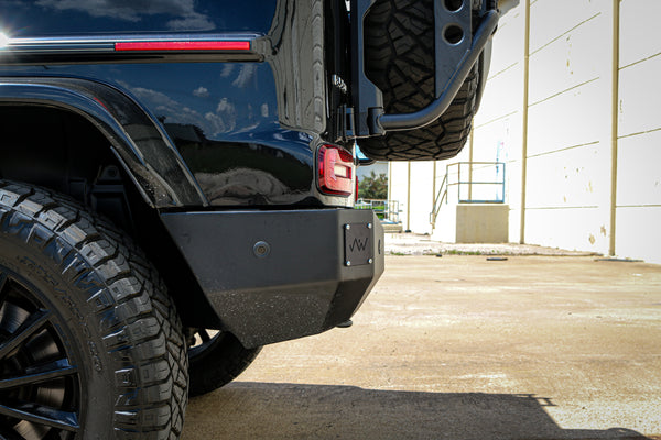 Load image into Gallery viewer, mercedes g wagon rear steel bumper 463a w463a g wagen g class g550 g63 amg blind spot assist parktronic