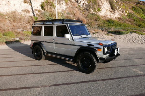 Load image into Gallery viewer, g wagon front steel detachable winch bumper mercedes tow pin baja designs lights superwinch sx10sr g500 g550 g55amg