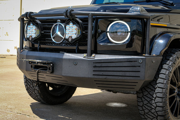 Load image into Gallery viewer, mercedes g wagon 463a front steel bumper winch w463a g class g550 g63 amg g wagen g class