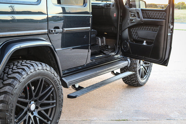 Load image into Gallery viewer, g wagon electronic side steps drop down electric running boards mercedes g550 g63 g65 amg g class gelandewagen