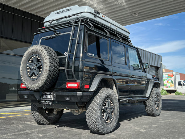 Load image into Gallery viewer, g wagon rear steel bumper g500 g550 g55 g63 amg mercedes g-wagen gelandewagen replacement metal upgrade 463 w463