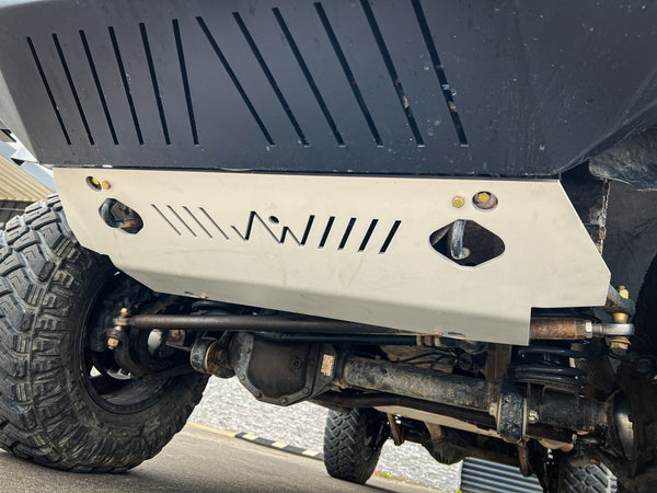 Load image into Gallery viewer, g wagon skid plate underride protection underbody protection aluminum g wagen rock slide g500 g550 g55 amg g wagen g-class gelandewagen jack wagon overlanding