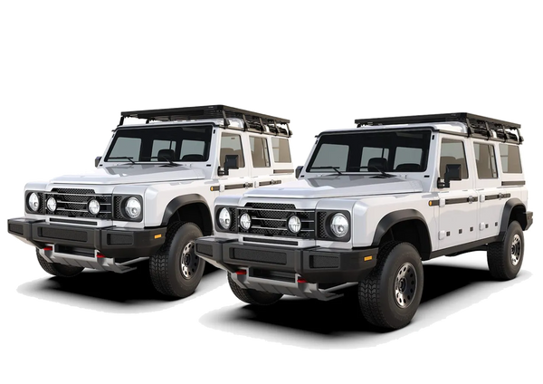 Load image into Gallery viewer, ineos grenadier roof rack front runner full length three quarter safari window open close ladder basket storage