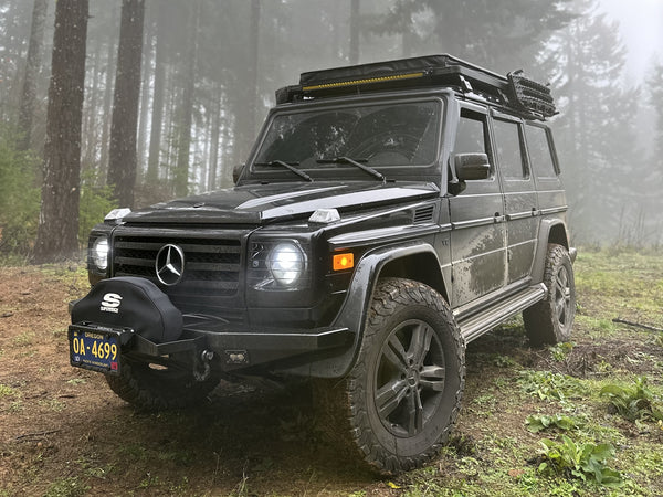 Load image into Gallery viewer, g wagon bumper mercedes tow pin front steel winch bumper g500 g550 g55amg g63 amg g wagen gwagenaccessories gelandewagen 463 w463 461 w461 460 w460