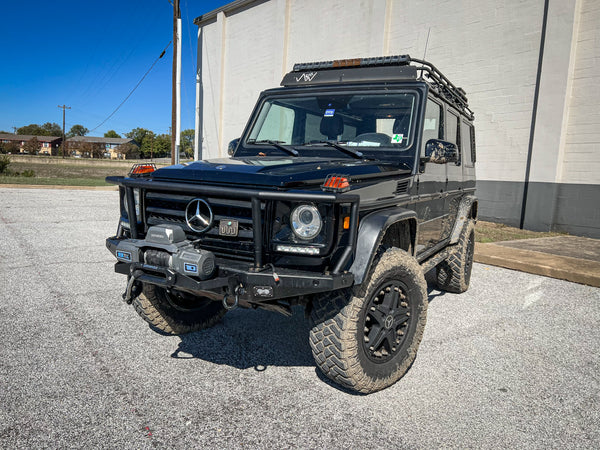 Load image into Gallery viewer, g wagon bull bar brush guard g wagen gelandewagen g500 g550 g55 g63 amg