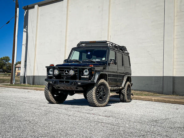 Load image into Gallery viewer, g wagon bull bar brush guard g wagen gelandewagen g500 g550 g55 g63 amg