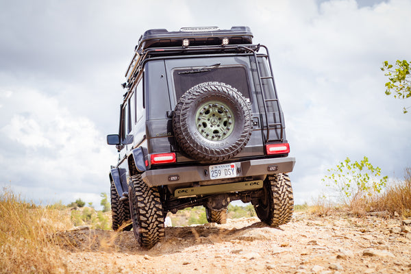 Load image into Gallery viewer, g wagon rear steel bumper g500 g550 g55 g63 amg mercedes g-wagen gelandewagen replacement metal upgrade 463 w463