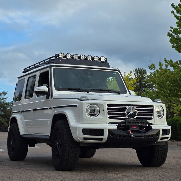 Load image into Gallery viewer, mercedes g wagon roof rack ladder light bar gobi racks g class 463a g class g550 g63 amg