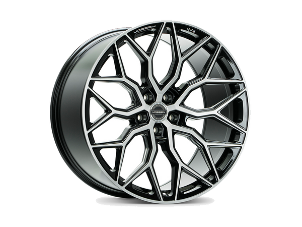 Load image into Gallery viewer, vossen hf-2 g wagon wheels 20 inch 22 inch rims black silver brushed g550 g63 amg