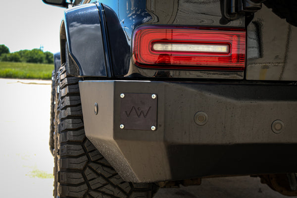 Load image into Gallery viewer, mercedes g wagon rear steel bumper 463a w463a g wagen g class g550 g63 amg blind spot assist parktronic