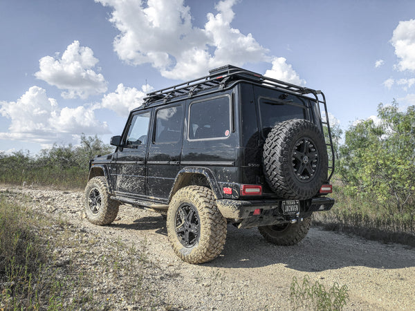 Load image into Gallery viewer, g wagon 4 inch lift kit 100mm lift kit for Mercedes G Wagon G Wagen Gelandewagen Jack Wagon Overlanding Suspension Mercedes Benz w463 w461 w460 G500 G550 G55 G63 AMG