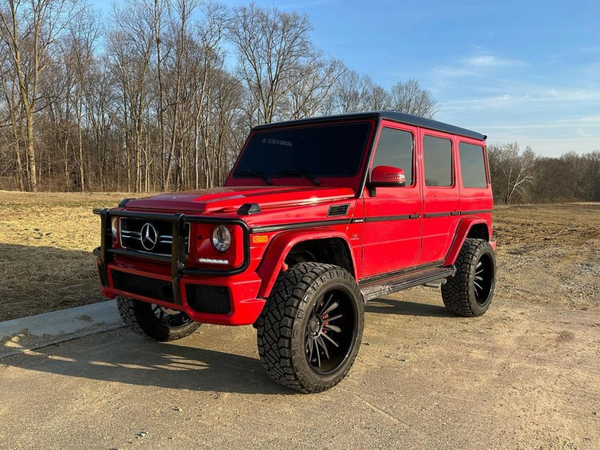 Load image into Gallery viewer, 2016 2017 2018 G63 AMG 4 inch lift kit 35 inch tires mercedes g wagon jack wagon overlanding