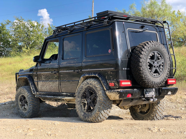 Load image into Gallery viewer, g wagen 4 inch lift kit 100mm lift kit for Mercedes G Wagon G Wagen Gelandewagen Jack Wagon Overlanding Suspension Mercedes Benz w463 w461 w460 G500 G550 G55 G63 AMG