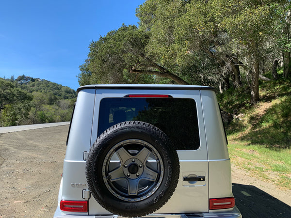 Load image into Gallery viewer, 463a G Wagon Reverse Spare Tire Mount Flip Mount Mercedes Benz W463A MY 2019+ G550 G63 AMG silver grey