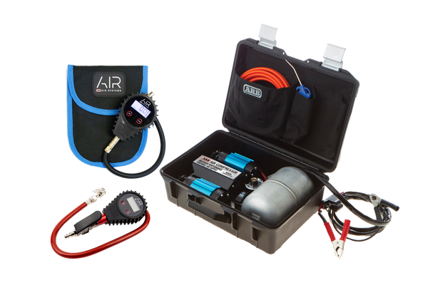 Load image into Gallery viewer, arb portable twin compressor kit inflation deflation gauge