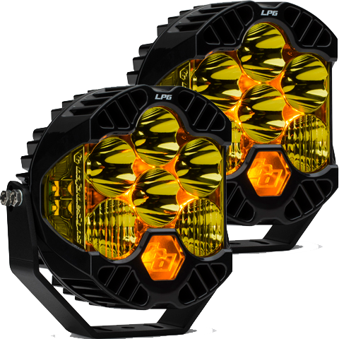 Load image into Gallery viewer, Baja Designs LP6 Pro Amber Pair baj270011 270011 baj270013 270013 G Wagon Bull Bar G Wagen Brush Guard