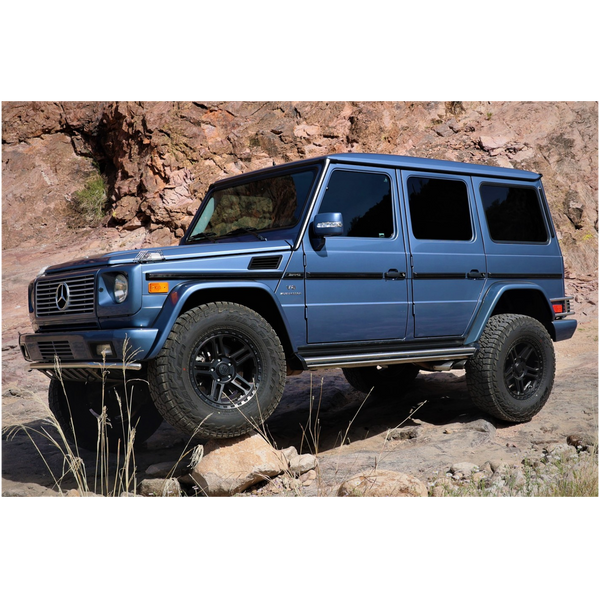 Load image into Gallery viewer, g wagon off road 4 inch lift kit 100mm lift kit for Mercedes G Wagon G Wagen Gelandewagen Jack Wagon Overlanding Suspension Mercedes Benz w463 w461 w460 G500 G550 G55 G63 AMG
