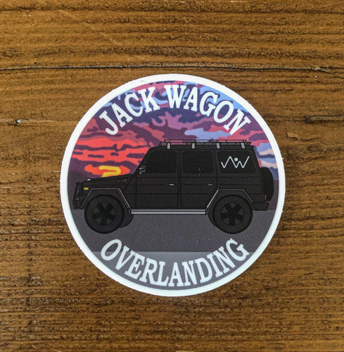 vinyl decal sticker Jack Wagon Overlanding JWO Sunset Truck SUV Car