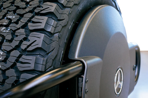 Load image into Gallery viewer, Lennartz Technik LeTech Spare Wheel Holder 7098 with Cover 7099 for Mercedes G Wagon w463a g550 g63 AMG