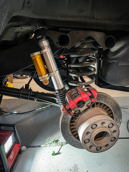 Load image into Gallery viewer, Mercedes G Wagon Ohlins Shocks MEU MS46 G Wagen Gelandewagen G63 AMG shocks install