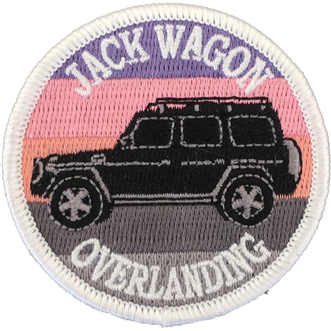 Jack Wagon Overlanding patch embroidered sew on stitching sunset g wagon g wagen g500 g55 g550 g63
