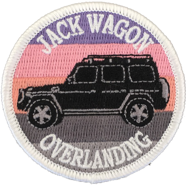 Load image into Gallery viewer, Jack Wagon Overlanding patch embroidered sew on stitching sunset g wagon g wagen g500 g55 g550 g63
