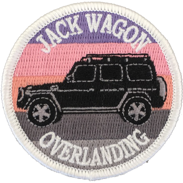 Load image into Gallery viewer, Jack Wagon Overlanding patch embroidered sew on stitching sunset g wagon g wagen g500 g55 g550 g63