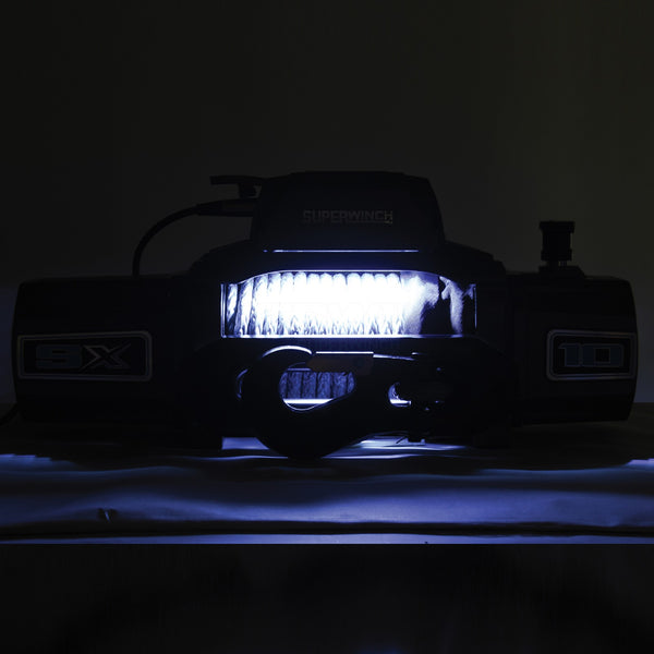 Load image into Gallery viewer, Superwinch SX10SR synthetic rope drum light led 10k load cable winch