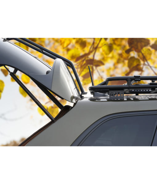 Load image into Gallery viewer, jeep cherokee KL baja off road offroad roof rack gobiracks gobirack gobi stealth ranger light bar multi light setup wind deflector