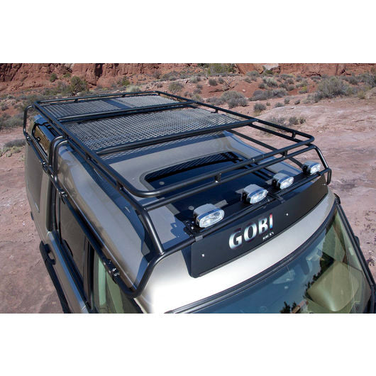 Load image into Gallery viewer, Land Rover LANDROVER DISCO Discovery II 2 baja off road offroad roof rack gobiracks gobirack gobi stealth ranger light bar multi light setup wind deflector