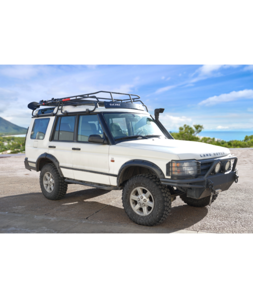 Load image into Gallery viewer, Land Rover LANDROVER DISCO Discovery II 2 baja off road offroad roof rack gobiracks gobirack gobi stealth ranger light bar multi light setup wind deflector