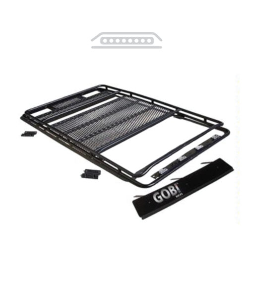 Load image into Gallery viewer, jeep grand cherokee WK2 baja off road offroad roof rack gobiracks gobirack gobi stealth ranger light bar multi light setup wind deflector