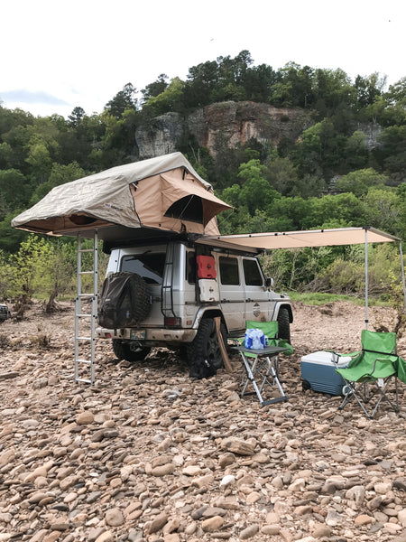 Load image into Gallery viewer, mercedes g wagon roof top tent arb simpson iii with annex