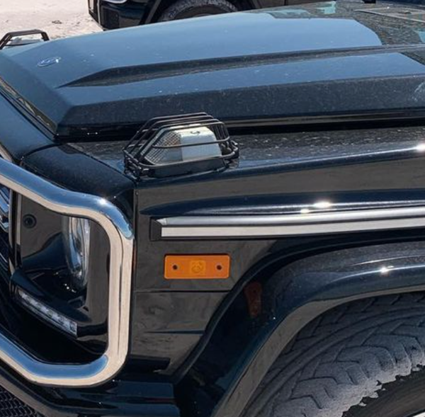 Load image into Gallery viewer, mercedes g wagon turn signal protection guards protective covers w463 w461 w460 g500 g55 g550 g63 amg gelandewagen off road g wagen