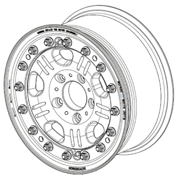 Load image into Gallery viewer, hutchinson 16 inch beadlock wheel for mercedes g wagon military style g wagen wheels 1873