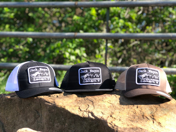 Load image into Gallery viewer, Jack Wagon Overlanding buckin donkey patch hat whiskey bent armadillo hat co
